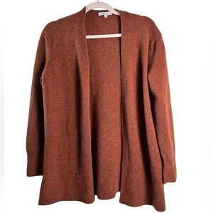 Madewell Women’s Brown Walker Cardigan‎ Wool Blend Open Front Long Sleeve XS